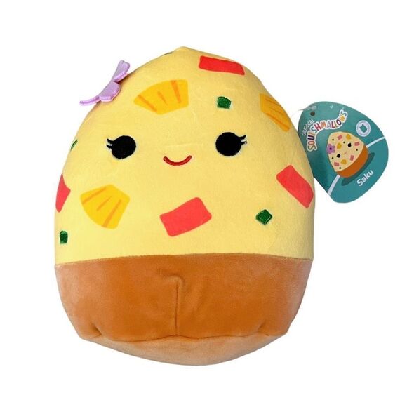 NWT Foodie Squishmallow Set 7.5” Saku Pizza Gideon Guac Nestor Nugget Janna Jam - Picture 5 of 13